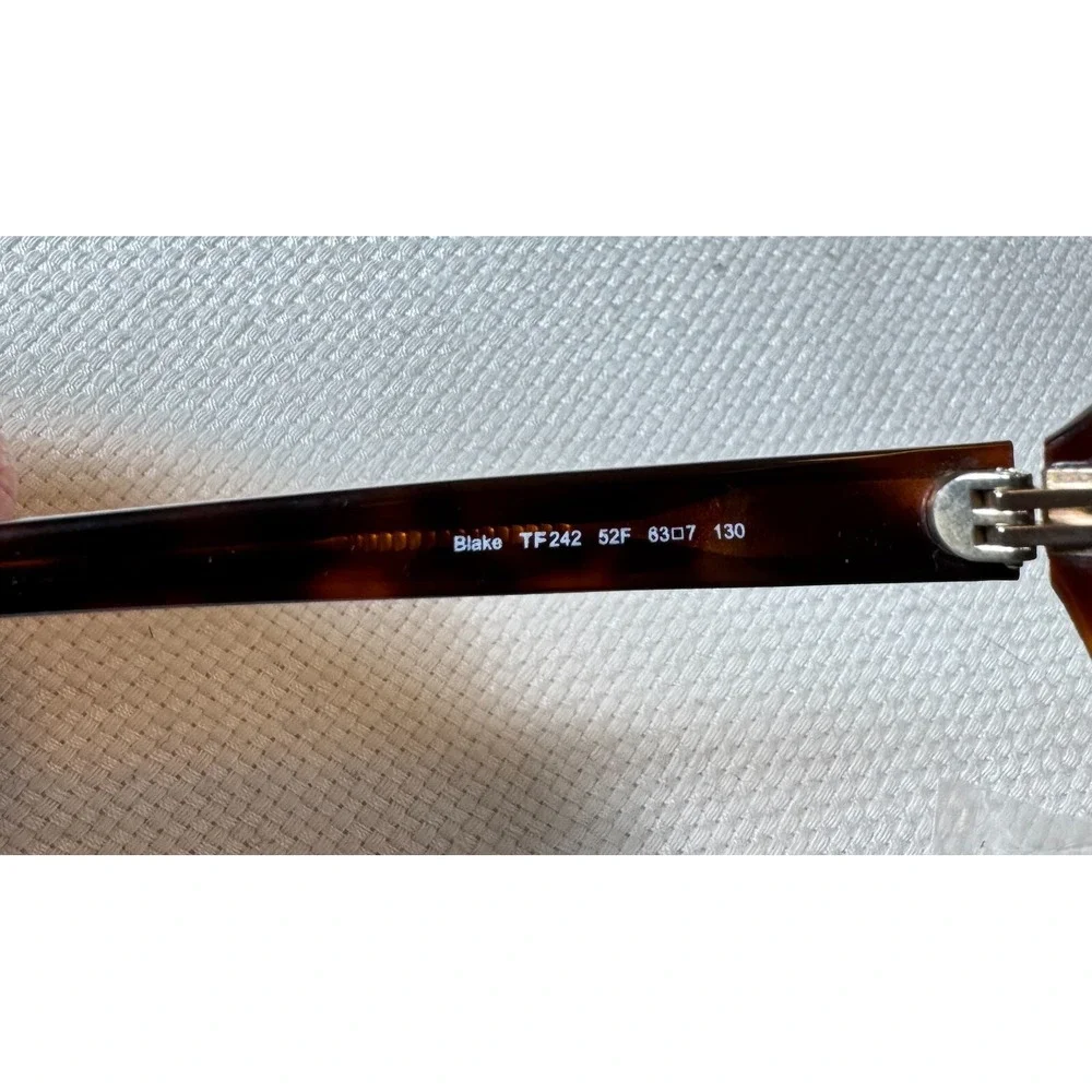 Tom Ford TF242‎ 52F 63-7-130 Black Smoke Authentic Sunglasses Rare Frames Only